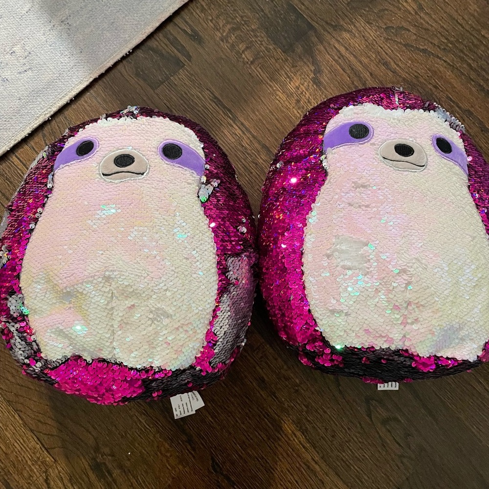 Kellytoy Squishmallow Sequin Plush, Sloth